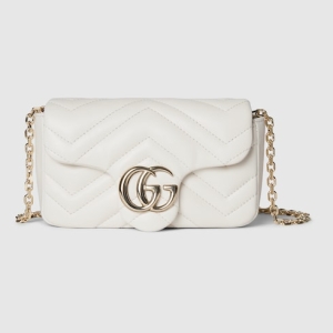 GG Marmont mini shoulder bag white