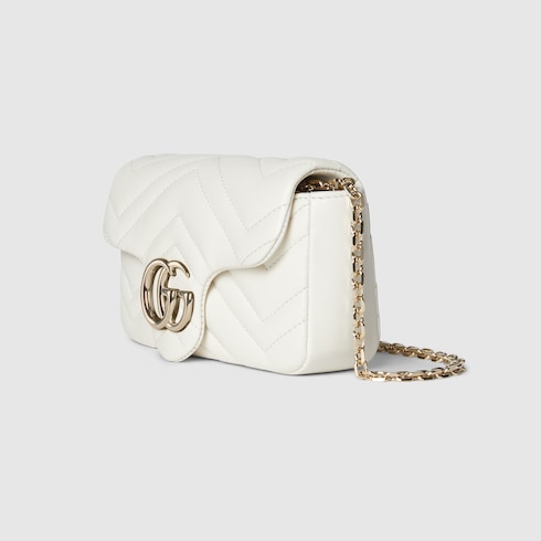 GG Marmont mini shoulder bag white