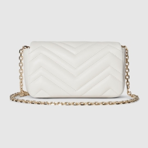 GG Marmont mini shoulder bag white