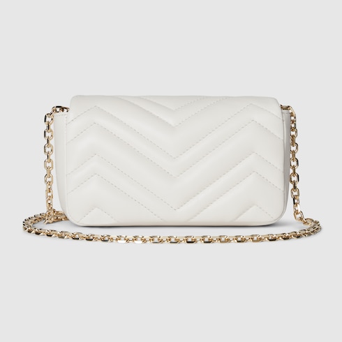 GG Marmont mini shoulder bag white