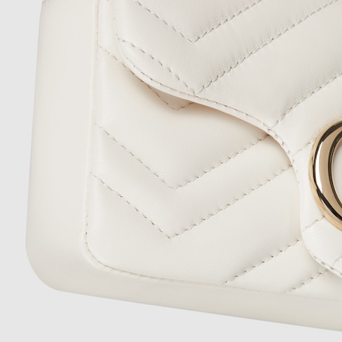 GG Marmont mini shoulder bag white