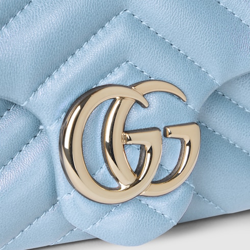 GG Marmont mini shoulder bag light blue