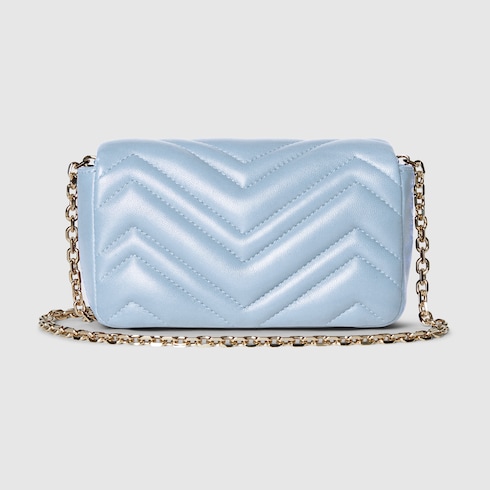 GG Marmont mini shoulder bag light blue