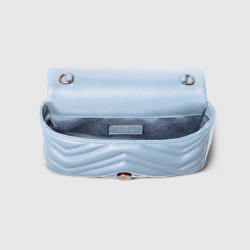 GG Marmont mini shoulder bag light blue