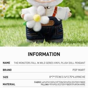 THE MONSTERS FALL IN WILD SERIES-Vinyl Plush Doll Pendant