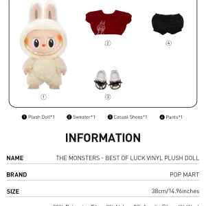 THE MONSTERS - BEST OF LUCK Vinyl Plush Doll