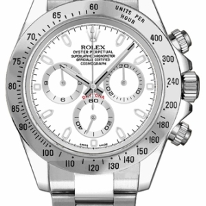 Cosmograph Daytona Chronograph White Dial Men's Watch 116520-0016