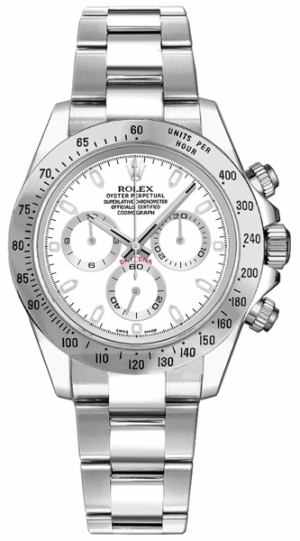Cosmograph Daytona Chronograph White Dial Men's Watch 116520-0016