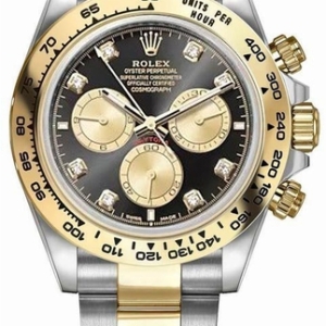 Cosmograph Daytona Gold & Steel Diamonds Men's Watch 126503-0002