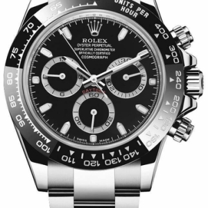 Cosmograph Daytona Oystersteel Black Dial Men's Watch 116500LN-0002