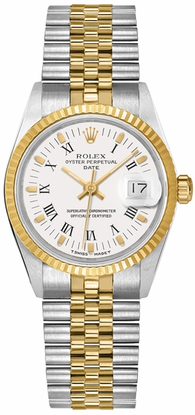 Datejust 31 White Dial Steel & 18k Yellow Gold Women's Watch 68273