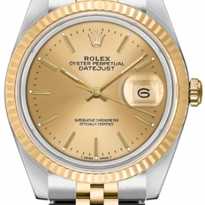 Datejust 36 Champagne Dial Unisex Watch 16233