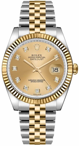 Datejust 36 Champagne Diamond Dial Watch 116233-0150