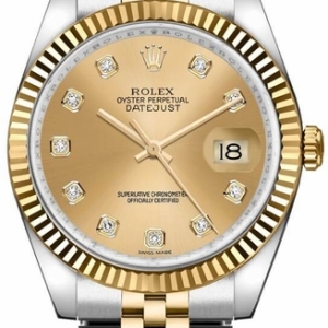 Datejust 36 Champagne Diamond Dial Watch 116233-0150
