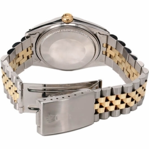 Datejust 36 Champagne Tapestry Dial Unisex Watch 16013
