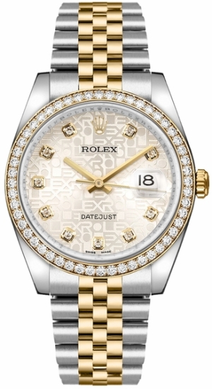 Datejust 36 Oystersteel & Gold Jubilee Bracelet Watch 116243-0002