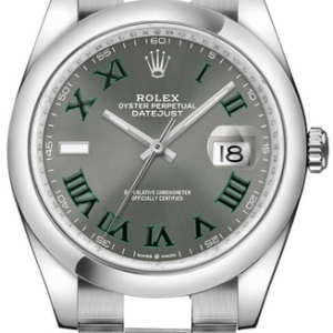 Datejust 36 Oystersteel Slate Dial Unisex Watch 126200-0018