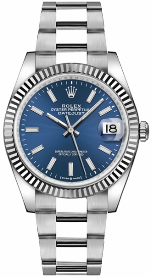 Datejust 36 White Gold Fluted Bezel Watch 126234-0018