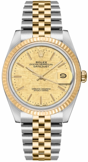 Datejust 36 Yellow Gold & Steel Automatic Unisex Watch 16233