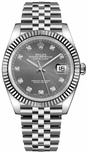 Datejust 41 Fluted Bezel Men's Automatic Watch 126334-0006