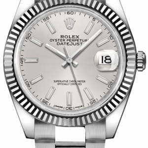 Datejust 41 Silver Dial Oyster Bracelet Watch 126334-0003