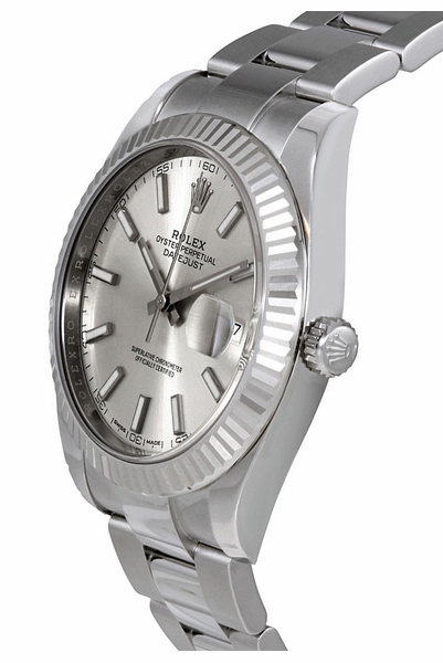 Datejust 41 Silver Dial Oyster Bracelet Watch 126334-0003