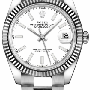 Datejust 41 White Dial Gold & Steel Men's Watch 126334-0009