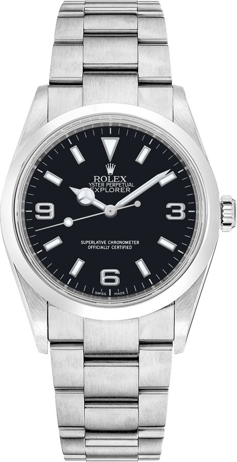 Explorer Black Dial 36mm Steel Unisex Watch 114270-0001