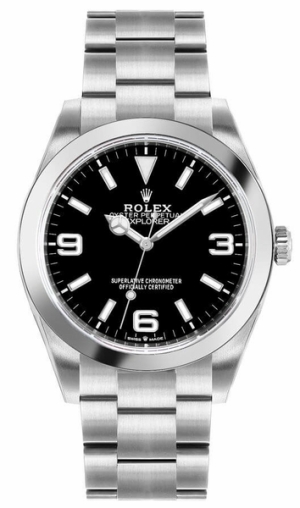 Explorer 36mm Black Dial Oystersteel Unisex Watch 124270-0001