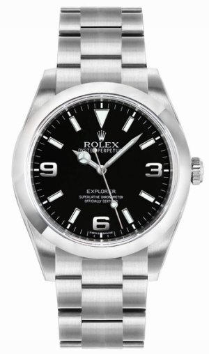 Explorer Black Dial 39mm Stainless Steel Men's Watch 214270-0001