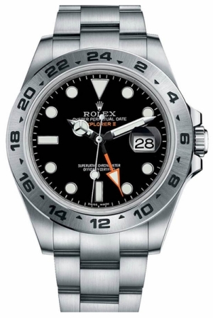 Explorer II Black Dial Stainless Steel Men's Watch 216570-0002
