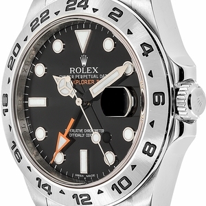 Explorer II Black Dial Stainless Steel Men's Watch 216570-0002