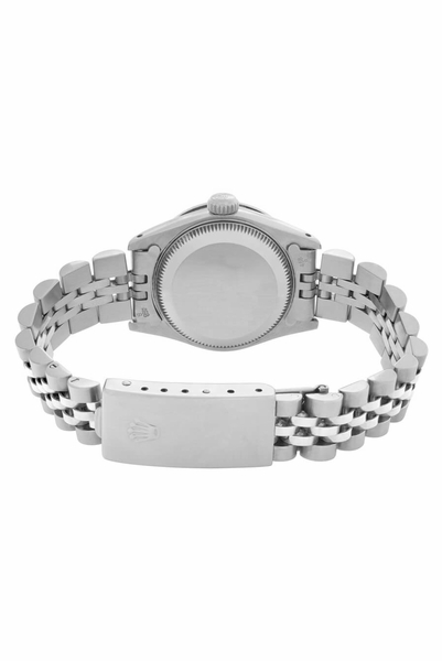 Lady-Datejust 26 18k White Gold Fluted Bezel Women's Watch 6917
