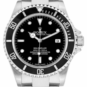 Sea-Dweller 4000 Black Dial Aluminum Bezel Men's Watch 16600