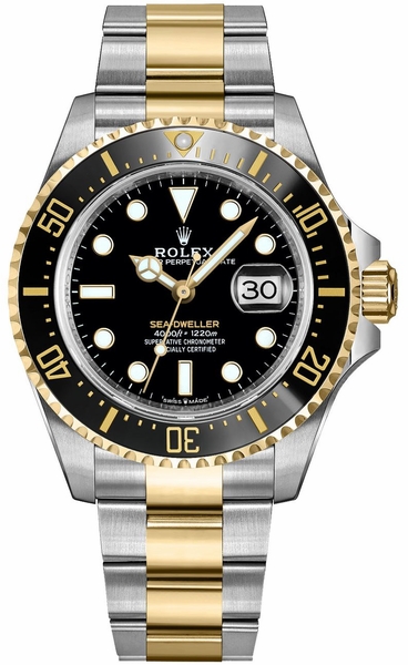 Sea Dweller Black Dial Oyster Bracelet Men's Watch 126603-0001