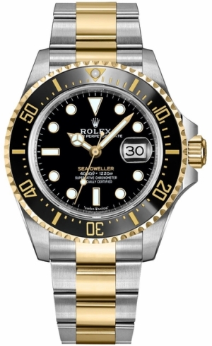 Sea Dweller Black Dial Oyster Bracelet Men's Watch 126603-0001