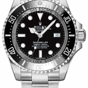 Sea-Dweller Deepsea Black Dial Oystersteel Men's Watch 116660-0001