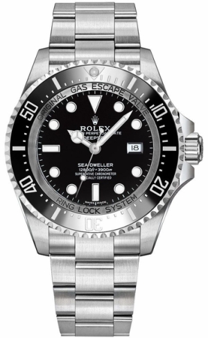 Sea-Dweller Deepsea Black Dial Oystersteel Men's Watch 116660-0001