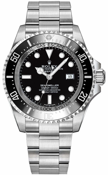 Sea-Dweller Deepsea Black Dial Oystersteel Men's Watch 116660-0001