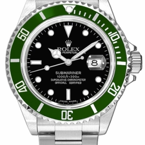 Submariner Date Green Aluminum Bezel Men's Luxury Watch 16610
