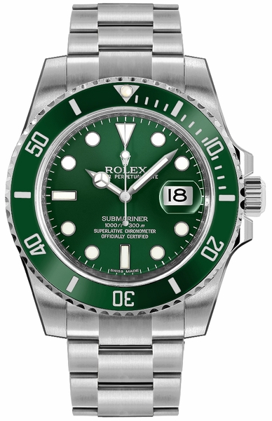 Submariner Date Green Dial Oystersteel Men's Watch 116610LV-0002