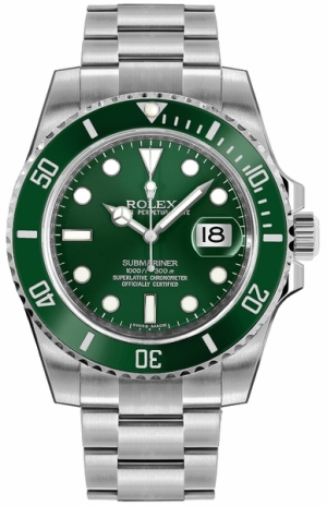 Submariner Date Green Dial Oystersteel Men's Watch 116610LV-0002