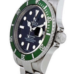 Submariner Date Stainless Steel Kermit Black Dial Men's Watch 16610