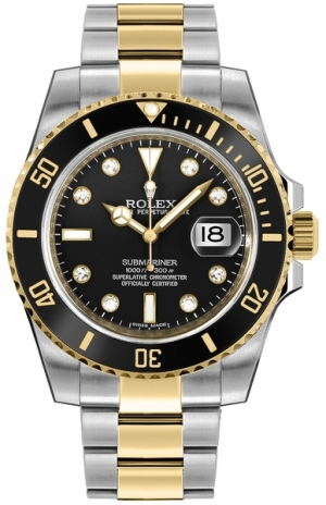 Submariner Men's Watch Diamond Dial 116613LN-0003