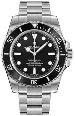Submariner No Date Black Dial Men's Watch 114060-0002