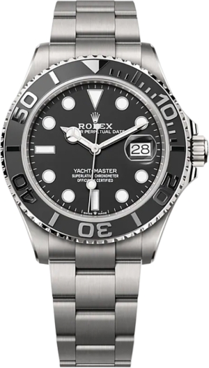 Yacht-Master 42 Black Dial Titanium Men's Watch 226627-0001